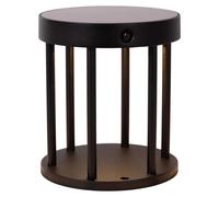 Lucide JACKSON - Lampadaire solaire - Diamètre 16 cm - LED à intensité variable - 1x2W, 3000K - IP54 - Détecteur de mouvement et capteur jour/nuit - Noir
