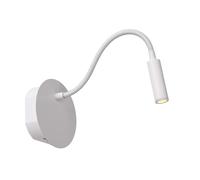 LUCIDE JOLIJN - Lampe de chevet rechargeable - Batterie - Ø 11 cm - LED - 1x2W 3000K - avec système de fixation magnétique - Blanc