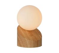 LUCIDE LEN - Lampe de table - Ø 10 cm - 1xG9 - Bois clair