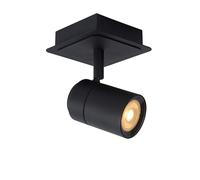 LUCIDE LENNERT - Spot plafond Salle de bains - LED Dim. - GU10-1x5W 3000K - IP44 - Noir