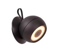LUCIDE Lunex Applique murale d'extérieur LED Dim. 1x2W 3000K IP54 avec système de fixation magnétique Noir