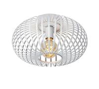 LUCIDE MANUELA - Plafonnier - Ø 39,5 cm - 1xE27 - Blanc