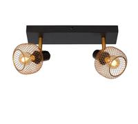LUCIDE MAREN - Spot plafond - 2xE14 - Or Mat/Laiton