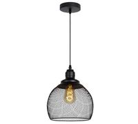LUCIDE MESH - Suspension - Ø 22 cm - 1xE27 - Noir