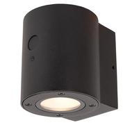Applique murale extérieure solaire LED 1W noire avec détecteur PIR Lucide PERTH