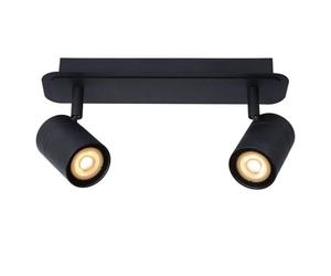 Lucide Plafonnier Lennert 2 spots - Noir