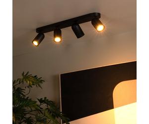 Lucide PUNCH Projecteur, GU10, 4 sources lumineuses, 13958/04/30,