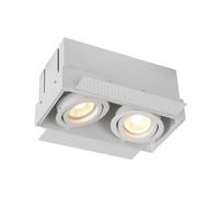 Lucide Spot double LED - Blanc