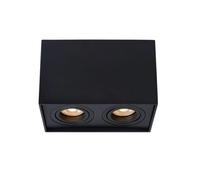 LUCIDE TUBE - Spot plafond - 2xGU10 - Noir