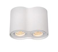 LUCIDE TUBE - Spot plafond - 2xGU10 - Blanc