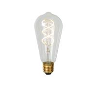 LUCIDE ST64 - Ampoule filament - Ø 6,4 cm - LED Dim. - E27-1x4,9W 2700K - Transparent