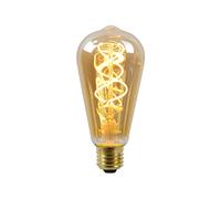 LUCIDE ST64 TWILIGHT SENSOR - Ampoule filament - Ø 6,4 cm - LED - E27-1x4W 2200K - Détecteur Jour/Nuit - Ambre