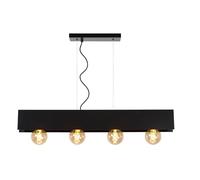 LUCIDE SURTUS - Suspension - 4xE27 - Noir