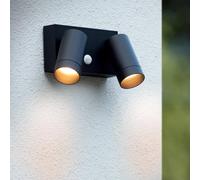 Applique double d'extérieur avec détecteur de mouvement GU10 50W TAYLOR Lucide