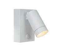 LUCIDE TAYLOR - Spot mural/Applique mural Intérieur/Extérieur - 1xGU10 (MR16) - IP54 - Détecteur De Mouvement - Blanc