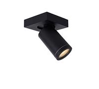 LUCIDE TAYLOR - Spot plafond Salle de bains - LED Dim to warm - GU10 (MR16) - 1x5W 2200K/3000K - IP44 - Noir