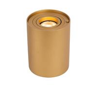 LUCIDE TUBE - Lampe de table - Ø 9,6 cm - LED 3 StepDim - GU10 (MR16) - 1x5W 2700K - Or Mat/Laiton