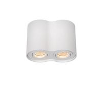 LUCIDE TUBE - Spot plafond - 2xGU10 (MR16) - Blanc