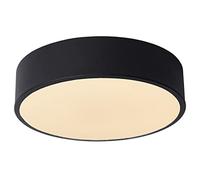 LUCIDE UNAR - Plafonnier - Ø 20 cm - 1x12W 2700K - Noir