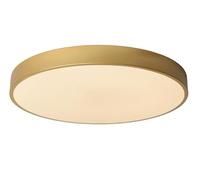 LUCIDE UNAR - Plafonnier - Ø 49,5 cm - LED 3 StepDim - 1x36W 2700K - Or Mat/Laiton
