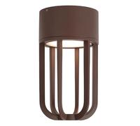 LUCIDE WELLS - Plafonnier Intérieur/Extérieur - Ø 10 cm - LED - 1x8W 2700K - IP54 - Rouille - Essential