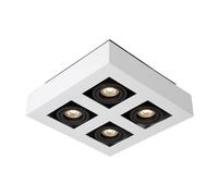 LUCIDE XIRAX - Spot plafond - LED Dim to warm - GU10 (MR16) - 4x5W 2200K/3000K - Blanc