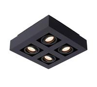 Lucide XIRAX Plafonnier à 4 sources lumineuses, GU10, 09119/21/30,