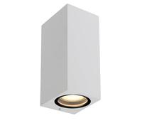 LUCIDE ZARO - Spot mural/Applique mural Intérieur/Extérieur - 2xGU10 (MR16) - IP65 - Blanc