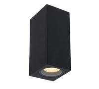 LUCIDE ZARO - Spot mural/Applique mural Intérieur/Extérieur - 2xGU10 (MR16) - IP65 - Noir
