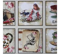 Luck and Luck Lot de 35 autocollants Alice au pays des merveilles pour fête de mariage Drink Eat Me