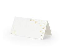 Luck Lot de 10 Marque-Places Porte-Bonheur avec étoiles dorées