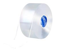 luckaide Nano Tape Ruban adhésif double face transparent de 5 cm de large - 3 m de long - Extra puissant - Amovible - Lavable - Pour tapis, photo, mur, cuisine, maison, voiture