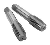 LUCKDANO 20mm Taraud M20x2,5 2 Pièces Ensemble de Tarauds à Filetage Métrique en Acier Rapide M20x2,5 - Outil de Taraudage à Flûtes Droites pour un Taraudage Efficace du Métal (M20*2.)