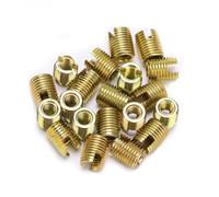 LUCKDANO au Filetage de la Douille 20 Pièces Inserts Filetés en Acier au Carbone M6x1.0 et M9x1.0 |Accessoires de Réparation de Filetage zingué pour l'automobile, la Construction et Plus (#2)