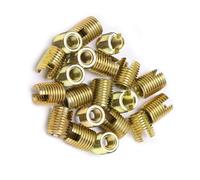 LUCKDANO au Filetage de la Douille 20 Pièces Inserts Filetés en Acier au Carbone M6x1.0 et M9x1.0 |Accessoires de Réparation de Filetage zingué pour l'automobile, la Construction et Plus (#6)