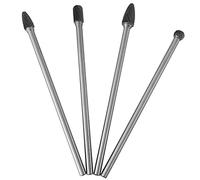 LUCKDANO Burr File 4 Pièces Ensemble de Limes en Carbure cémenté Fraises à Outils de Travail des Métaux à Tige de 6 Mm pour la Sculpture, le Façonnage et l'ébavurage - et Polyvalentes pour Divers