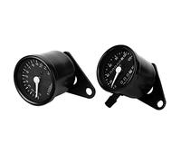 LUCKDANO Contachilometri Meccanico Moto Odomètre Mécanique Double Instrument électronique Tachymètre Jauge pour Motos CG125 GN125