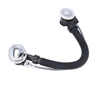 LUCKDANO Égouttoir à Trop-plein Flexible pour Baignoire - Tuyau d'évacuation Flexible pour Baignoire Spa et évier de Cuisine - Plastique de Haute qualité, Installation Facile, Design élégant