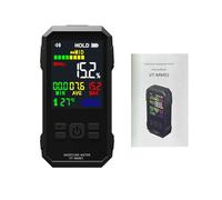 LUCKDANO Humidimètre pour Bois, Détecteur d'humidité Numérique sans Broche avec Grand écran LCD Couleur et Fonction de Maintien, pour L'inspection des Matériaux de Construction de (BLACK)