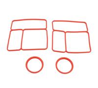 LUCKDANO Joint d'étanchéité du Couvercle du Récipient Alimentaire en Silicone, 2 Paquets, pour Boîte à Déjeuner Omiebox, Remplacement Hermétique et étanche avec 2 Pièces de Rechange (rouge)