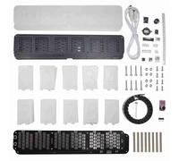 LUCKDANO Kit de Réveil Numérique à LED avec Grand écran de à 6 Chiffres, Module d'horloge, Affichage du Musical et Fonctions Multifonctions de Température/Date/Jour de la Semaine/réveil (en