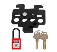 LUCKDANO MCB Lock Off MCB Lockout Tagout Serrure de Disjoncteur en Acier - Corps en Acier et Cadenas en Nylon Isolant pour Disjoncteurs Schneider - Conception Multi-personnes - Dispositif de