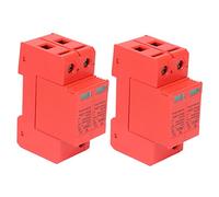 LUCKDANO Protecteur Photovolcanique 120 V Dispositifs de Protection 2P SPD Parafoudre Photovoltaïque CC Courant de Décharge Maximal 40 KA Installation sur Rail FXD1-PV40 Matériau Ignifuge (DC 500V)