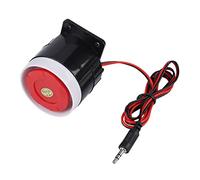 LUCKDANO Sirène Sonore Dsc 120dB DC 12V, Klaxon d'Alarme Rouge, Système Sonore, Alarme Domestique, Installation Facile, Compatible avec Les Systèmes de sécurité