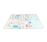 LUCKDANO Tapis de Jeu pour bébé, Tapis de Parc avec Sac de Rangement 180 X 150 Cm, de Jeu Rectangulaire pour bébé, de Pliable et Doux, d'activité pour pour en Intérieur
