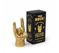 Luckies of London, Ornements dorés pour décoration de Bureau, Mini Anneau, Accessoires de Bureau Rock N Roll pour Homme ou Chambre à Coucher, Cadeaux pour Lui, Accessoires de Bureau et Cadeaux de