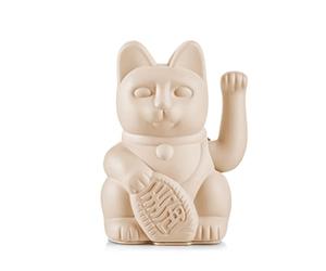 Lucky Cat Ocher Chat Japonais Maneki Neko décoratif Ocre 15 cm