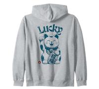 Lucky Maneki Neko Agitant Le Chat Porte-Bonheur Japonais Sweat à Capuche