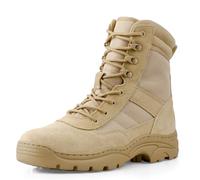 LUDEY Rangers Militaire Homme Bottes moto Fermeture Latérale Botte Combat Tactique Chaussures Randonnée Homme Confortable
