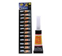 LUDHEP 12 Pièce Super Glue,Glue Liquide,Colle forte gel, Power glues liquide control, Colle forte pour réparations précises, Colles liquides tous matériaux, Colles transparente à séchage rapide(3g)